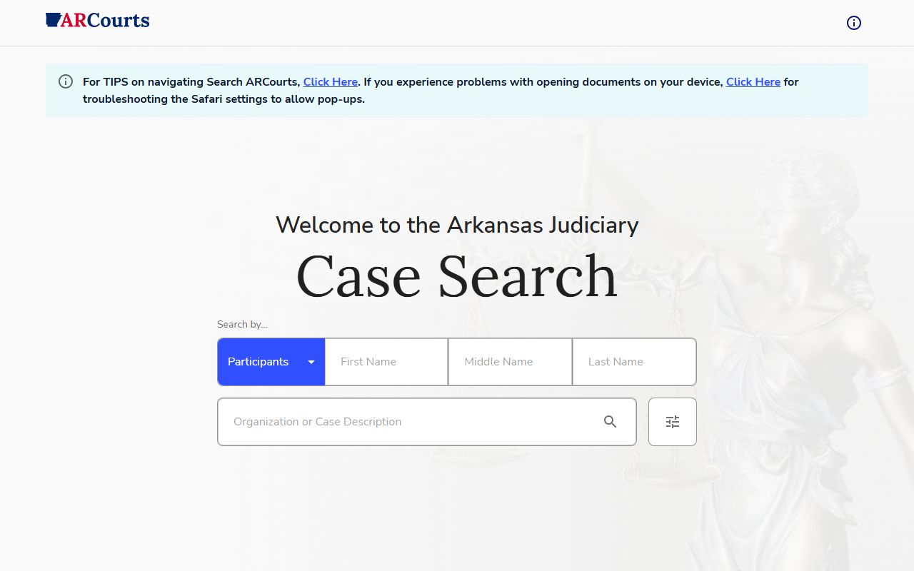 Poinsett County court records after arrest Search ARCourts portal